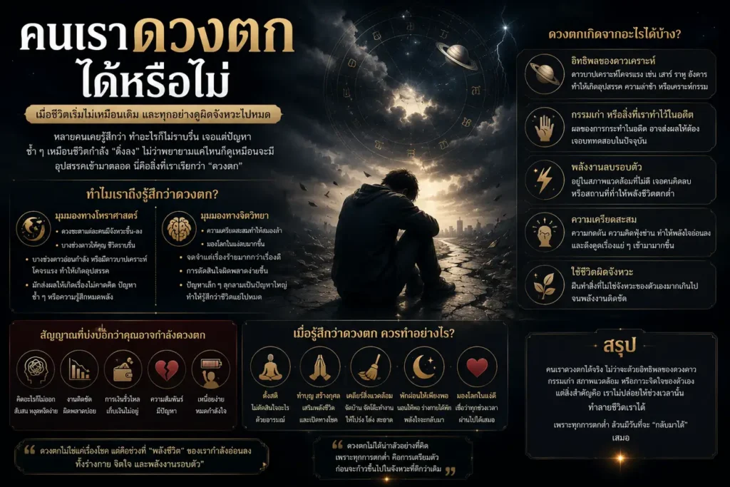 คนเราดวงตกจริงไหม