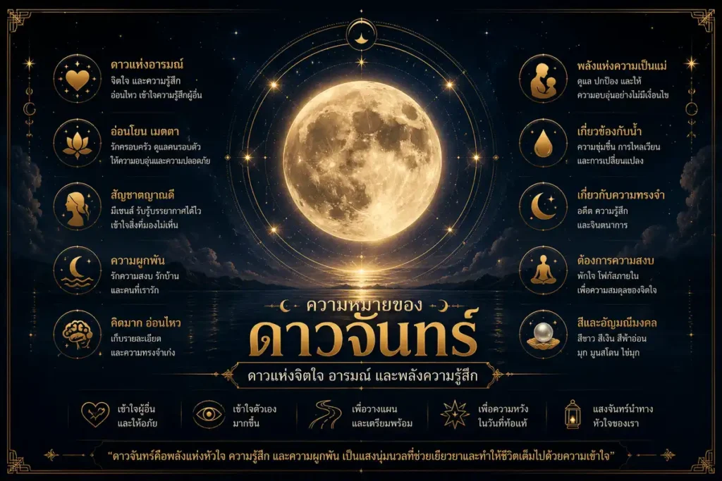 ความหมายของดาวจันทร์