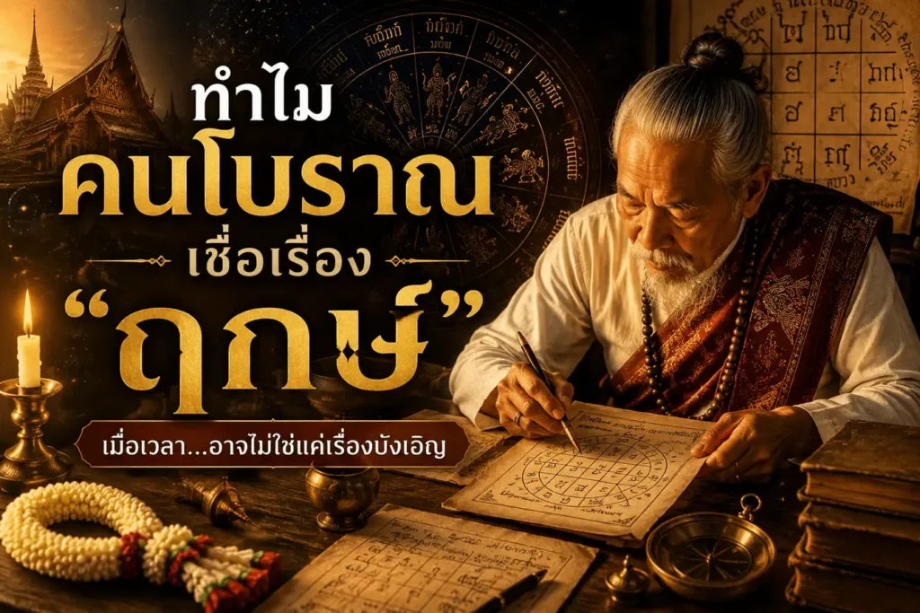 คนโบราณดูฤกษ์ก่อนเริ่มพิธีสำคัญ