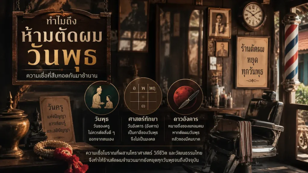 ห้ามตัดผมวันพุธ