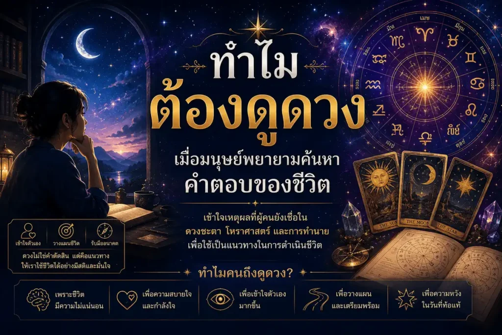 คนกำลังดูดวงท่ามกลางจักรราศี