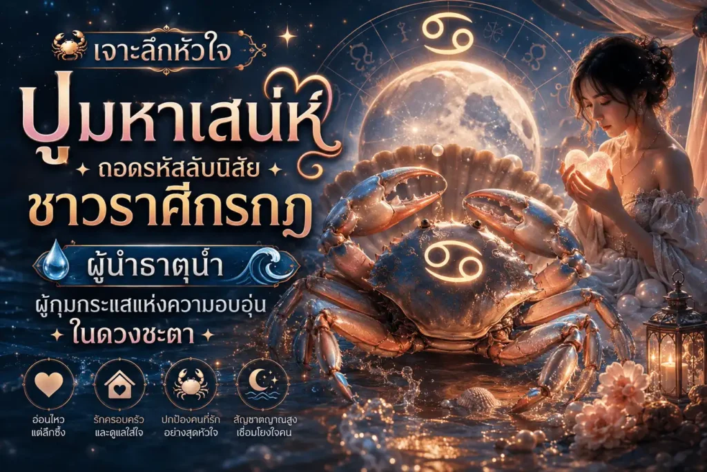 เจาะนิสัยราศีคนกรกฎ ผู้นำธาตุน้ำ ผู้มีความอ่อนโยน อบอุ่น รักครอบครัว และมีสัญชาตญาณที่แม่นยำ